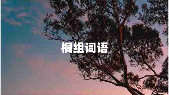 桐組詞語(yǔ)