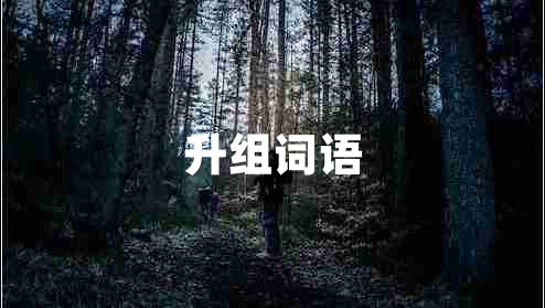 升組詞語(yǔ)