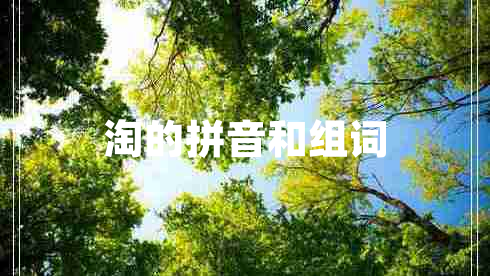 淘的拼音和組詞