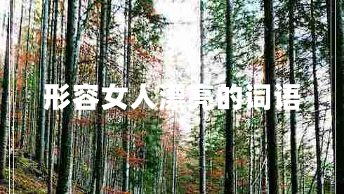 形容女人漂亮的詞語(yǔ)
