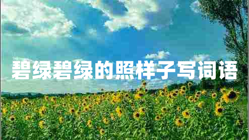 碧綠碧綠的照樣子寫(xiě)詞語(yǔ)
