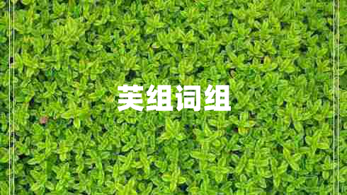 芙組詞組