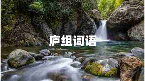 廬組詞語(yǔ)