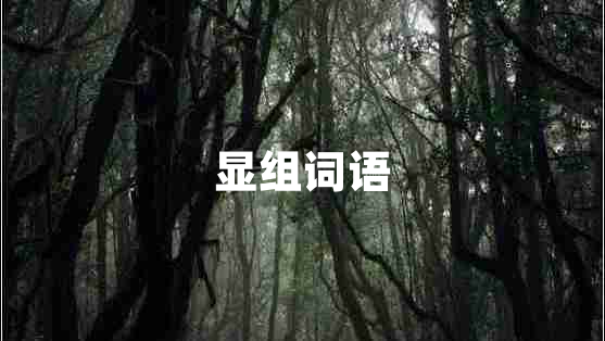 顯組詞語