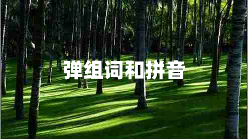 彈組詞和拼音