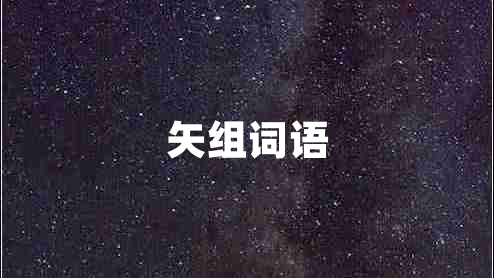 矢組詞語(yǔ)