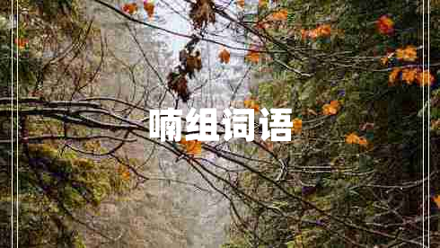 喃組詞語