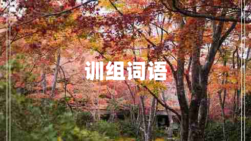 訓組詞語(yǔ)