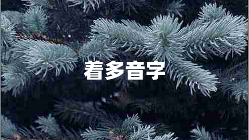 著(zhù)多音字