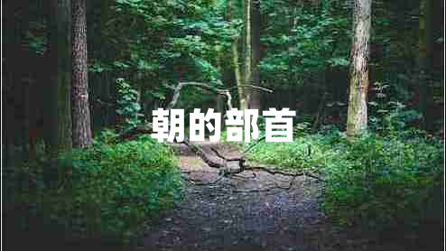 朝的部首