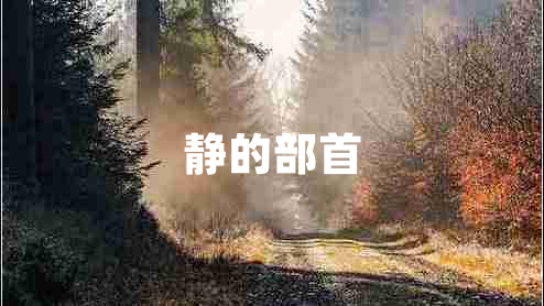 靜的部首