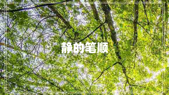 靜的筆順