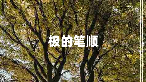 極的筆順