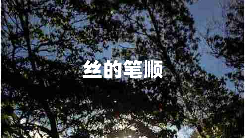 絲的筆順