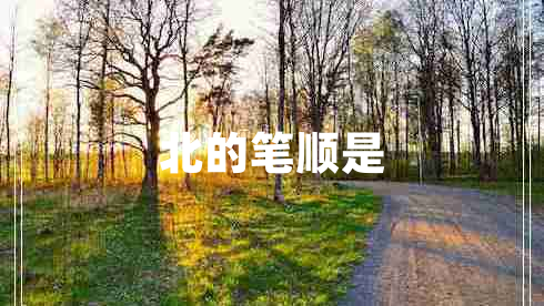 北的筆順是