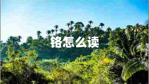 鉻怎么讀