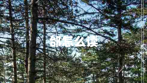 邰怎么讀