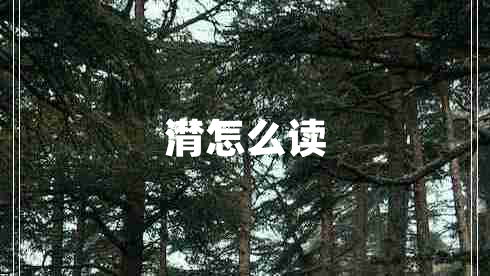 潸怎么讀