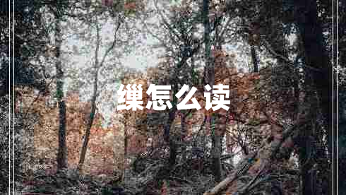 繅怎么讀