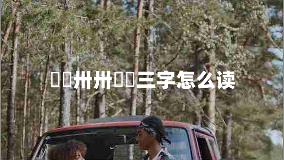 卄卄卅卅卌卌三字怎么讀