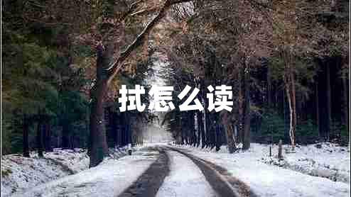 拭怎么讀