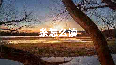 糸怎么讀