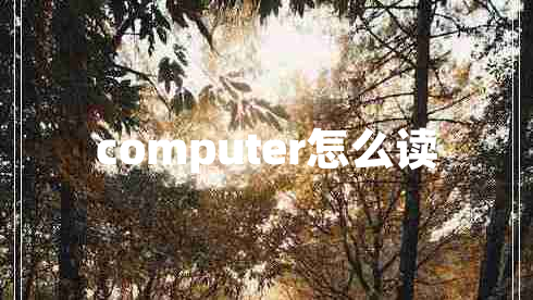 computer怎么讀