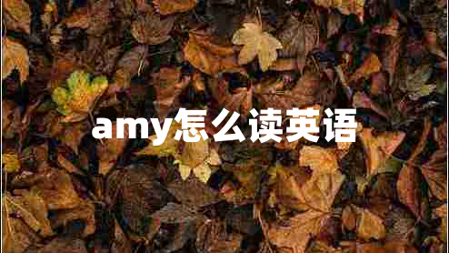 amy怎么讀英語(yǔ)
