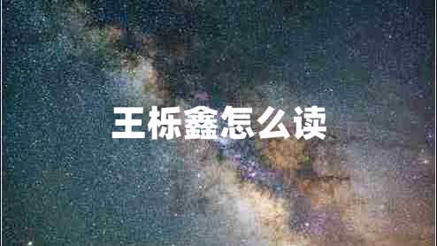 王櫟鑫怎么讀