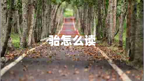 駘怎么讀