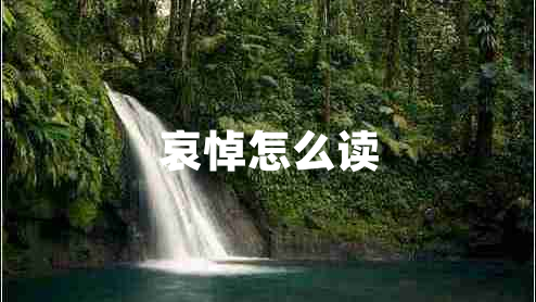 哀悼怎么讀