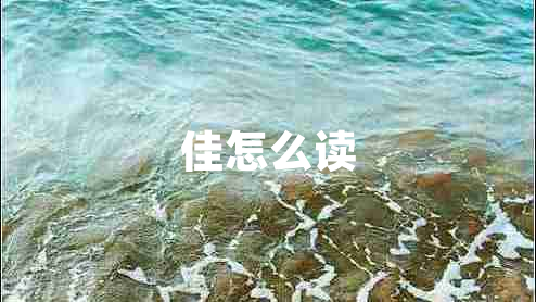 佳怎么讀