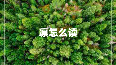 凜怎么讀