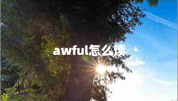 awful怎么讀