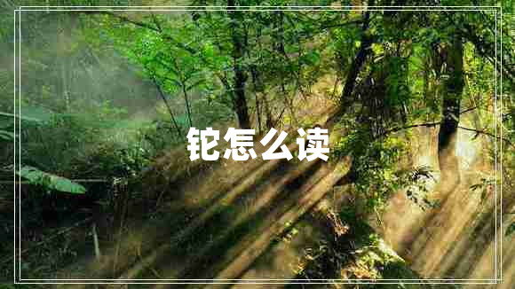 鉈怎么讀