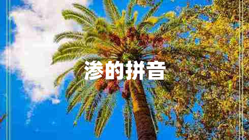 滲的拼音