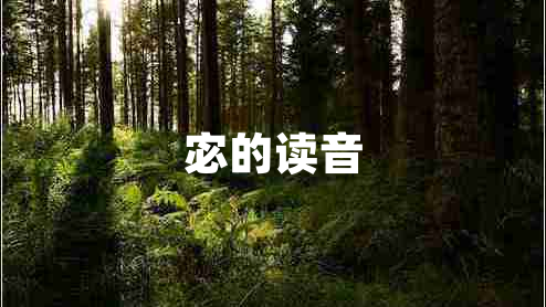 宓的讀音