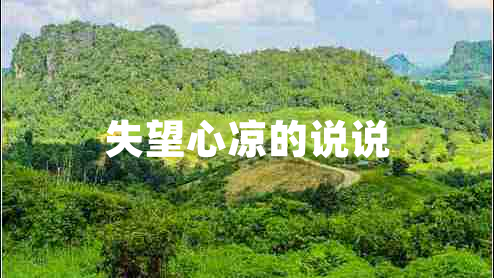 失望心涼的說說