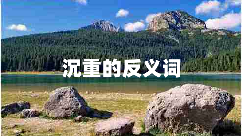 沉重的反義詞