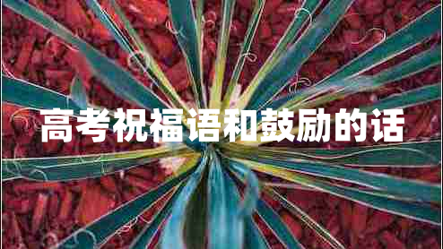 高考祝福語(yǔ)和鼓勵的話(huà)