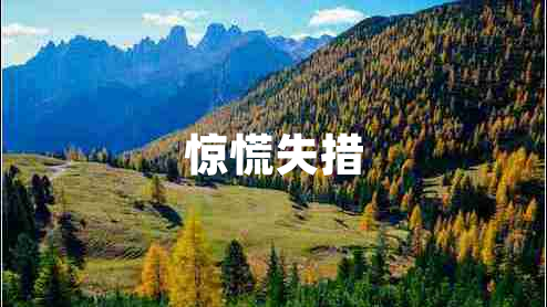 驚慌失措