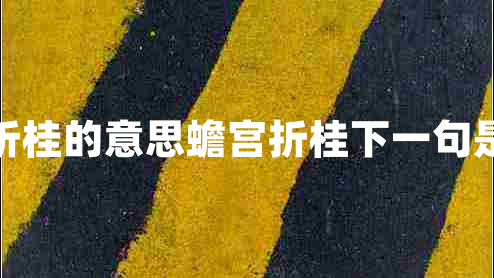 蟾宮折桂的意思蟾宮折桂下一句是什么 蟾宮折桂的意思蟾宮折桂下一句是什么