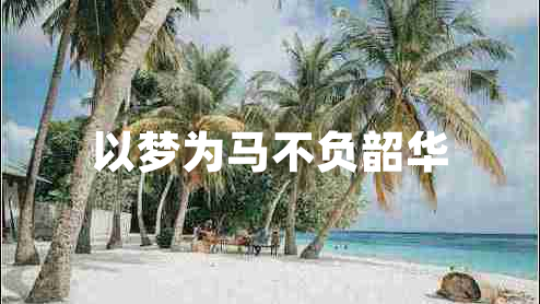 以夢為馬不負(fù)韶華
