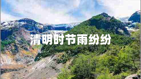 清明時節(jié)雨紛紛