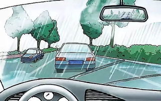雨中,注意事項,開車