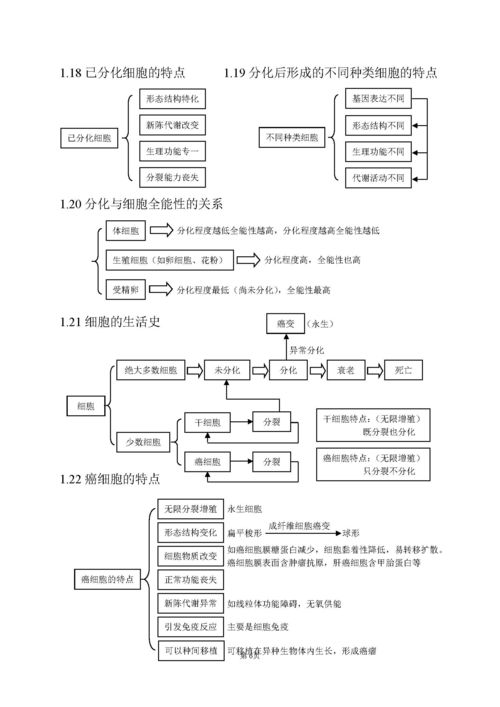 高中生物300個(gè)基礎(chǔ)知識