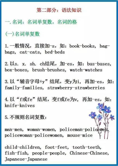 湖北小學(xué)英語基礎(chǔ)知識