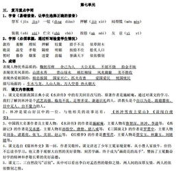 知識點,五級,語文,基礎(chǔ)