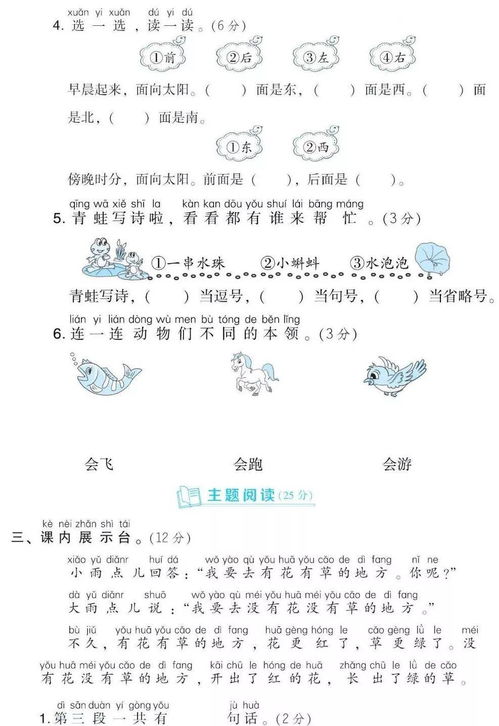 一年級語文基礎(chǔ)知識訓(xùn)練題,一年級上冊語文基礎(chǔ)知識訓(xùn)練,一年級語文基礎(chǔ)知識匯總