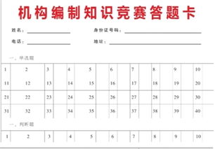 機(jī)構(gòu)編制管理基礎(chǔ)知識試卷答案